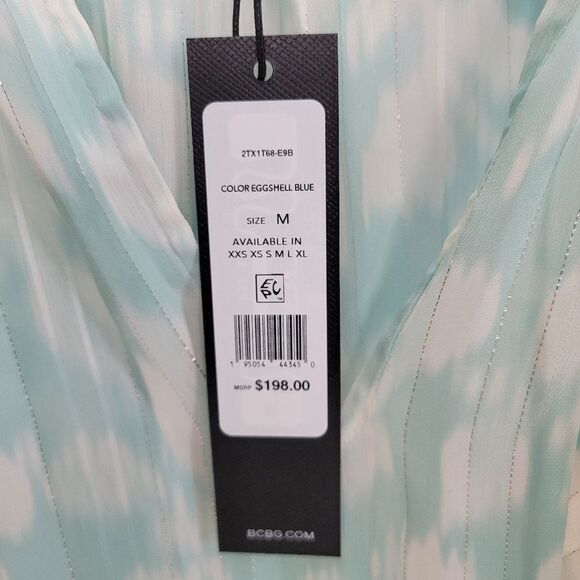 BCBGMAXAZRIA Printed Long‎ Sleeve Blouse SIZE MEDIUM - Picture 16 of 16